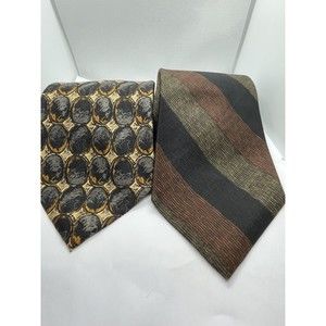 Rossi Men’s Silk Necktie Tie Lot Of 2